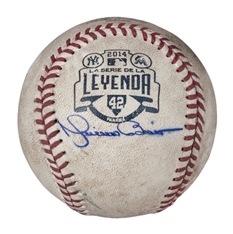 2014 Mariano Rivera Game Used and Autographed OML Selig "La Serie De La Leyenda" Baseball (PSA/DNA)